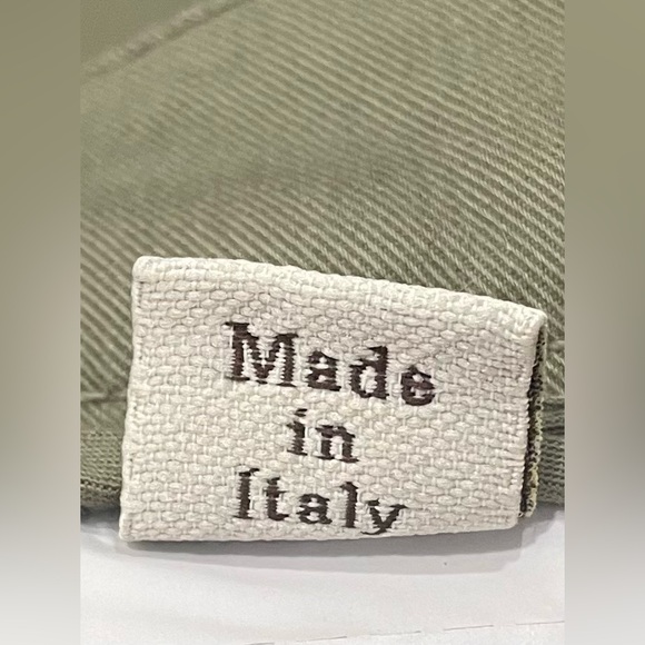 Brunello Cucinelli Women’s Olive Utility Pants Drawstring Ankle Size 6 - Picture 4 of 11